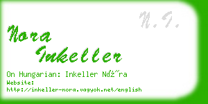 nora inkeller business card